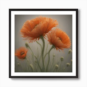 The last flowers Art Print