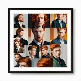 Red Haired Men Art Print