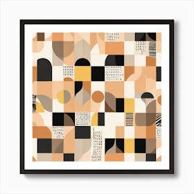 Abstract Geometric Pattern Art Print