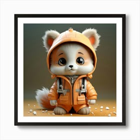 Baby Fox Art Print