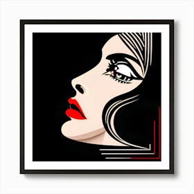 Portrait Of A Woman Art Print