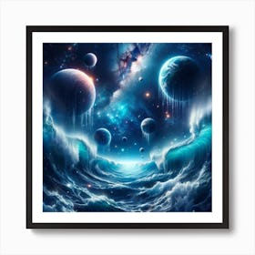 Space Storm Art Print