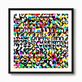 Alphabet By Person Art Print
