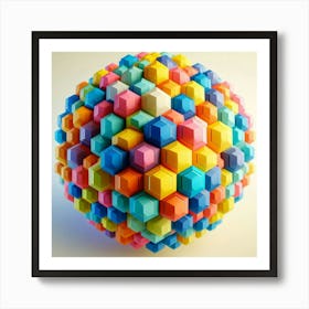 Geometric Sphere Art Print