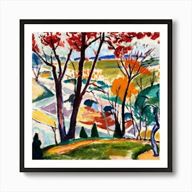 Landscape With Trees 4 Art Print