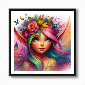 Elven Girl 2 Art Print