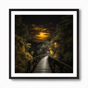 Moonlight Path Art Print