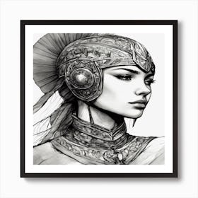 Portrait Of A Woman Art Print