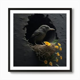 Bird In A Nest Art Print