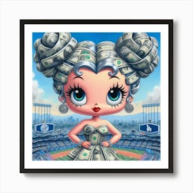 Money Girl 1 Art Print