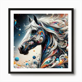 Abstract Horse Painting Art Print