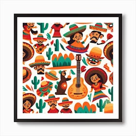 Mexican People 1 Art Print