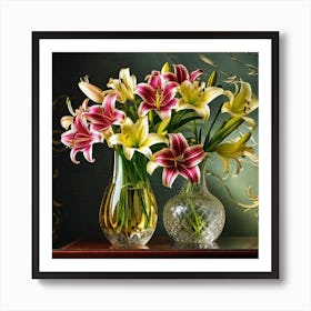 Lily Vases Art Print