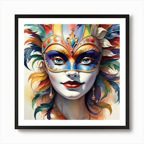 Carnival Mask 6 Art Print