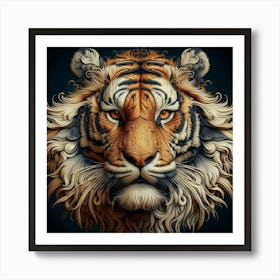 Tiger Head 4 Art Print