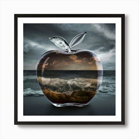 Apple On The Beach 1 Art Print