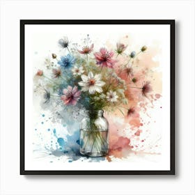 Flowers In A Vase 2 Art Print