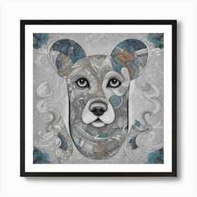 Dog Head Art Print