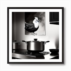Rooster disguised Art Print