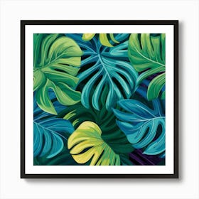 Tropical Leaves Art Print