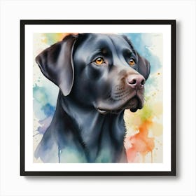 Black Labrador Retriever 1 Art Print