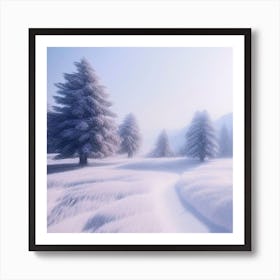 Winter Landscape 10 Art Print