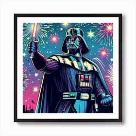 Darth Vader Firework Pop Art Star Wars Art Print Art Print