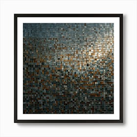 Mosaic Wall 2 Art Print