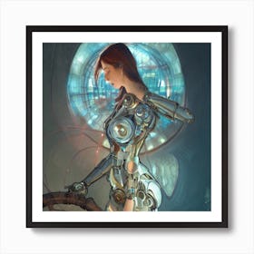 Robot Girl 1 Art Print