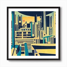Abstract City Art Print