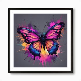 Butterfly Painting 276 Art Print