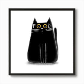 Food Cat Art Print