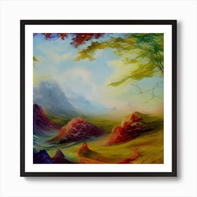 Abstract Landscape Painting Art Print