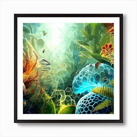 Underwater Blue Art Print