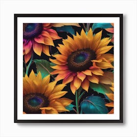 Sunflowers Wallpaper Poster