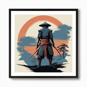 Samurai Warrior 1 Art Print