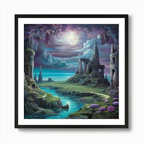 Dreamlike Vista 2 Art Print