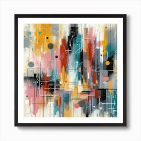 Abstract Cityscape 1 Art Print