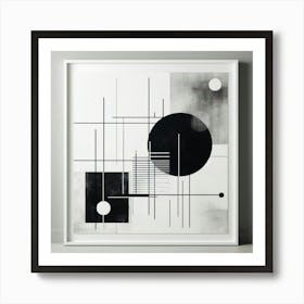 Abstract Black And White Print 2 Art Print