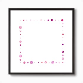 Codigo Pink Square Art Print