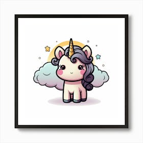 Cute Unicorn 145 Art Print