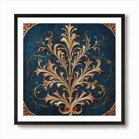 Gold Leaf 1 Art Print