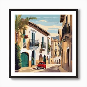 Street In Spain Art Print