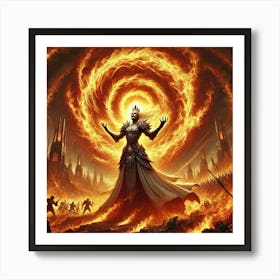 Queen Sorath Inferno Vortex Art Print