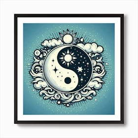 Yin Yang Symbol 5 Art Print