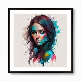 Vektor Create An Exquisite Alkohol Ink Painting Art Print