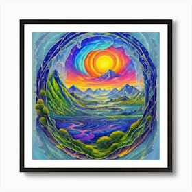 Rainbow In The Sky Art Print