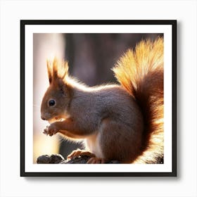 Red Squirrel Poster