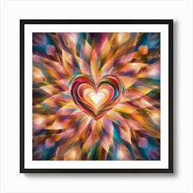 Heart Of Love 1 Art Print