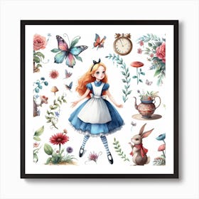 Alice in Wonderland Art Print